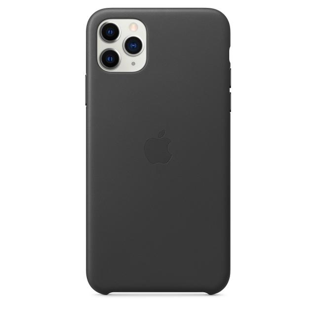 Калъф Apple iPhone 11 Pro Max Leather Case - Black