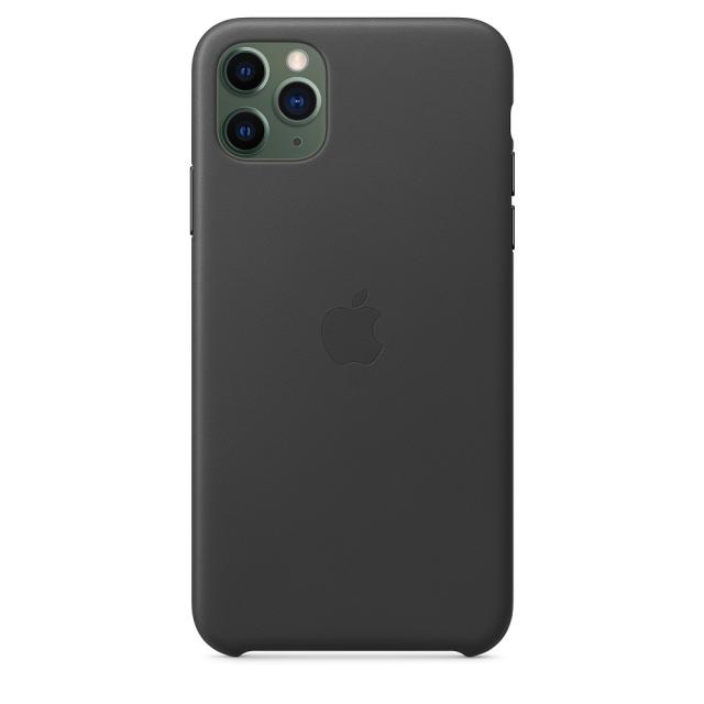 Калъф Apple iPhone 11 Pro Max Leather Case - Black
