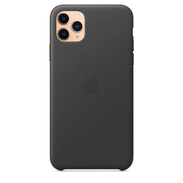 Калъф Apple iPhone 11 Pro Max Leather Case - Black