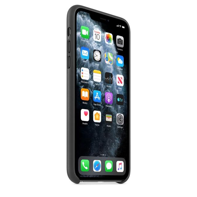 Калъф Apple iPhone 11 Pro Max Leather Case - Black