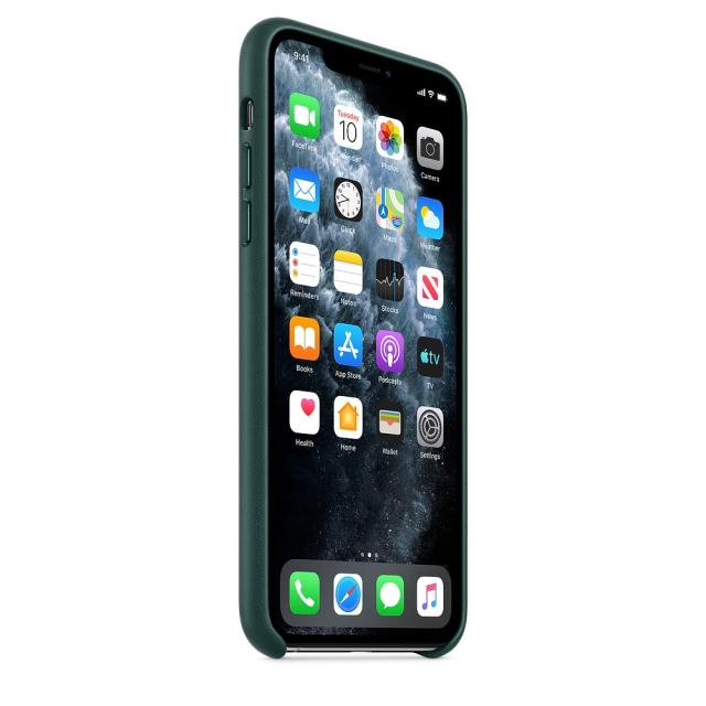 Калъф Apple iPhone 11 Pro Max Leather Case - Forest Green (Seasonal Autumn 2019)