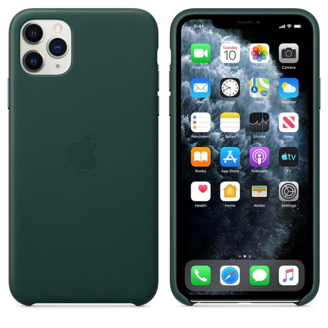 Калъф Apple iPhone 11 Pro Max Leather Case - Forest Green (Seasonal Autumn 2019)