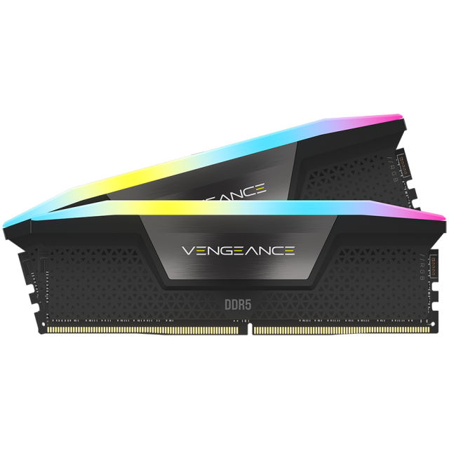 Памет Corsair VENGEANCE RGB DDR5 64GB (2x 32GB) DDR5 6000MHz, LC36, 1.4V