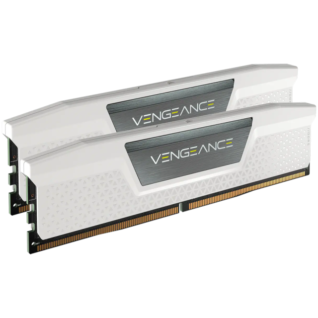 Памет Corsair VENGEANCE White, 32GB (2x16GB) DDR5, 4800MHz (PC5-44800), CL36, 1.25V