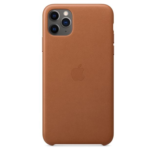 Калъф Apple iPhone 11 Pro Max Leather Case - Saddle Brown