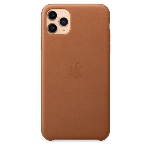 Калъф Apple iPhone 11 Pro Max Leather Case - Saddle Brown
