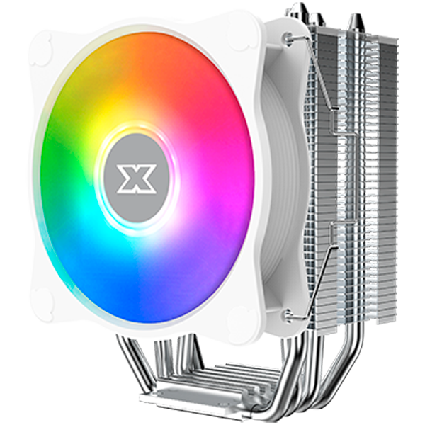 Охлаждане за процесор Xigmatek Windpower  964 RGB Arctic EN47604, White Top Fin, 92mm White RGB PWM Fan, 4 pin PWM, AMD/Intel