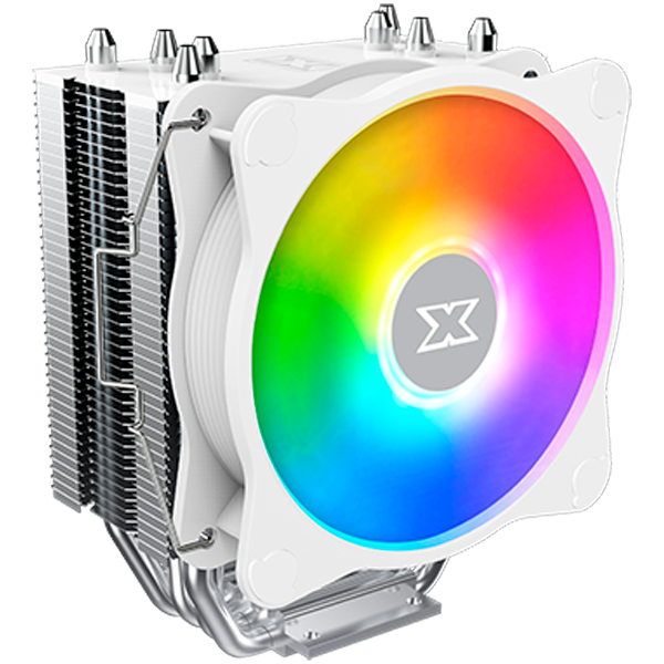 Охлаждане за процесор Xigmatek Windpower  964 RGB Arctic EN47604, White Top Fin, 92mm White RGB PWM Fan, 4 pin PWM, AMD/Intel