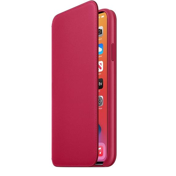 Калъф Apple iPhone 11 Pro Max Leather Folio - Raspberry (Seasonal Spring2020)