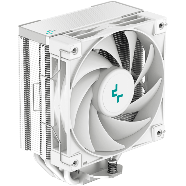 Охладител DeepCool AK400 WH, CPU Air Cooler, 1x120mm PWM Fan, TDP 220W, 4 Heatpipes, White, Intel LGA1700/1200/115x, AMD AM5/AM4