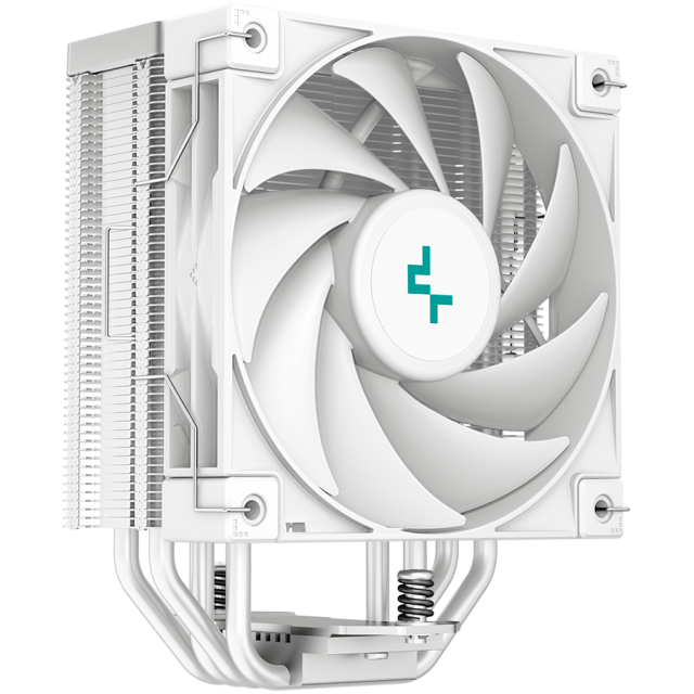 Охладител DeepCool AK400 WH, CPU Air Cooler, 1x120mm PWM Fan, TDP 220W, 4 Heatpipes, White, Intel LGA1700/1200/115x, AMD AM5/AM4