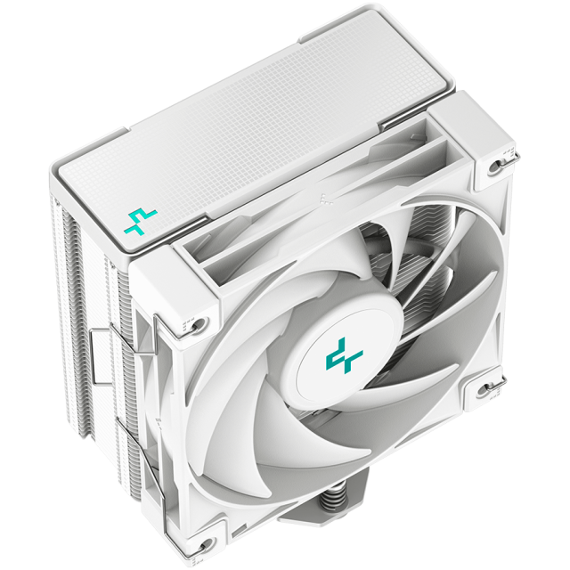 Охладител DeepCool AK400 WH, CPU Air Cooler, 1x120mm PWM Fan, TDP 220W, 4 Heatpipes, White, Intel LGA1700/1200/115x, AMD AM5/AM4