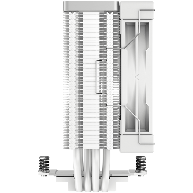 Охладител DeepCool AK400 WH, CPU Air Cooler, 1x120mm PWM Fan, TDP 220W, 4 Heatpipes, White, Intel LGA1700/1200/115x, AMD AM5/AM4