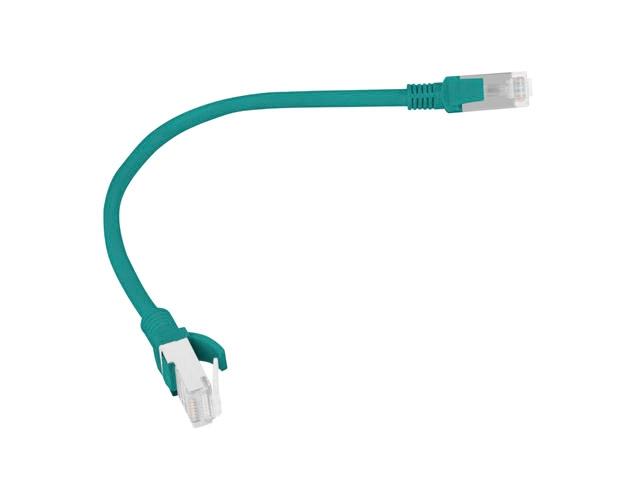Кабел Lanberg patch cord CAT.5E 0.25m, green