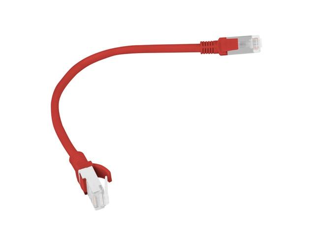 Кабел Lanberg patch cord CAT.5E 0.25m, red