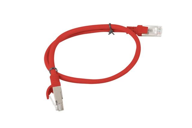 Кабел Lanberg patch cord CAT.5E 0.5m, red