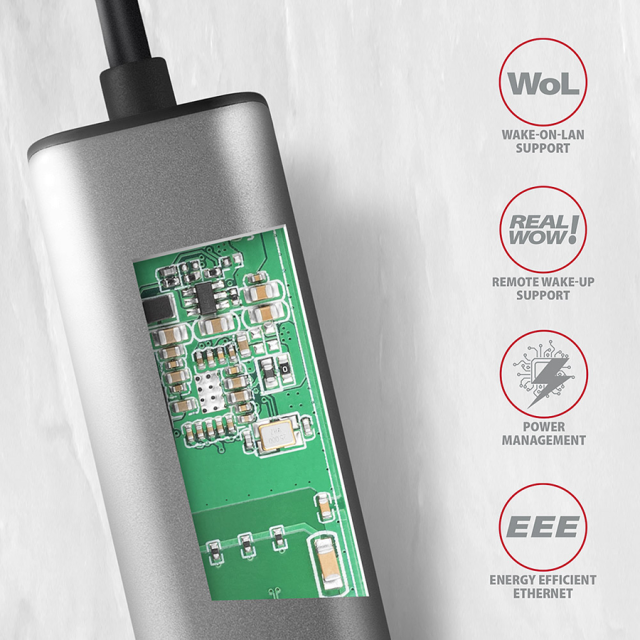 Мрежови адаптер AXAGON ADE-25RC, USB Type-C(м) / 1x 10/100/1000/2500 RJ45