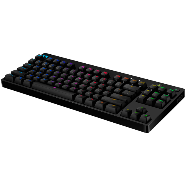 Геймърска Механична клавиатура Logitech LOGITECH PRO X TKL Lightspeed, Tactile, US, BLACK