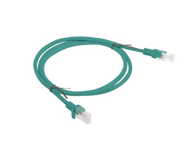 Кабел Lanberg patch cord CAT.5E 1m, green