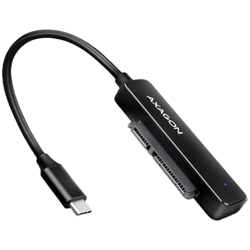 Преходник AXAGON ADSA-FP2C, USB-C 3.2 към SATA(м), за 2.5" (6.35 cm) SATA HDD/SSD, черен
