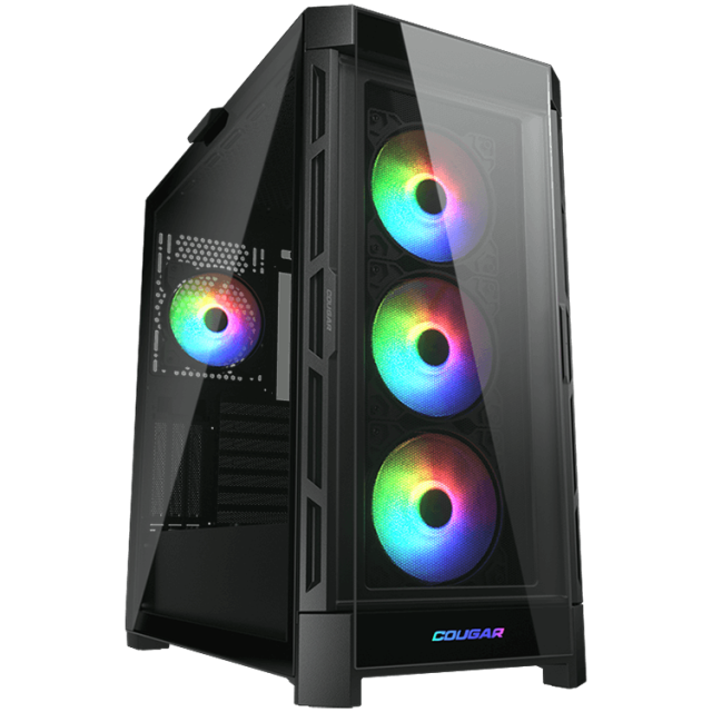 Кутия COUGAR DUOFACE PRO RGB Black, Mid Tower, 2 x USB 3.0, 1 x USB 2.0, Mini ITX / Micro ATX / ATX / E-ATX