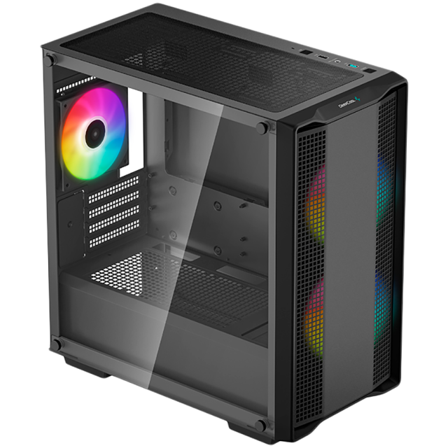 Кутия DeepCool CC360 ARGB,  1xUSB3.0, 1xUSB2.0, 1xAudio, Mid Tower, Mini-ITX/Micro-ATX