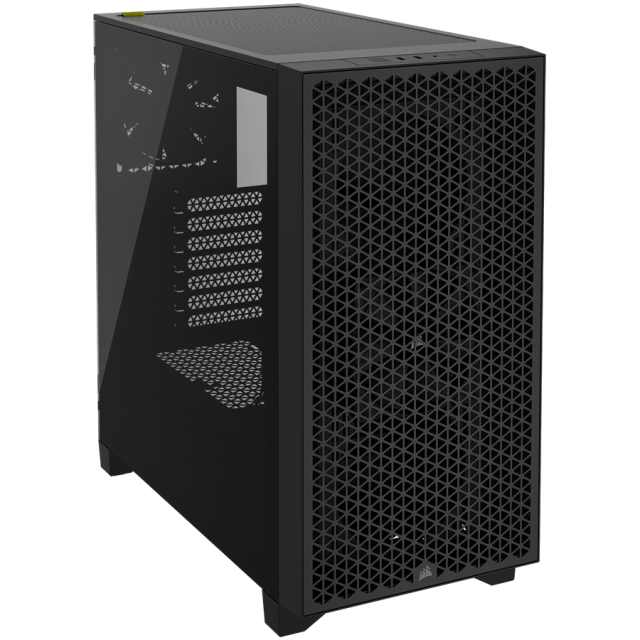 Кутия Corsair 3000D Airflow, 2x USB 3.2 Gen 1 Type-A, ATX, черна