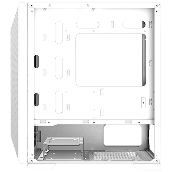 Кутия XIGMATEK Gemini II EN48656, White, 1 x HD Audio Out, 2 x USB 2.0, 1 x USB 3.0, Meshed Grill ARGB LED Frontpanel & Left TG, mATX/Mini-ITX