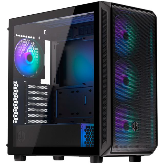 Кутия Endorfy Arx 700 ARGB, 2x USB-A (3.1 GEN 1), 1x Audio/1x Mic, Mid-Tower, ATX/mATX/mITX