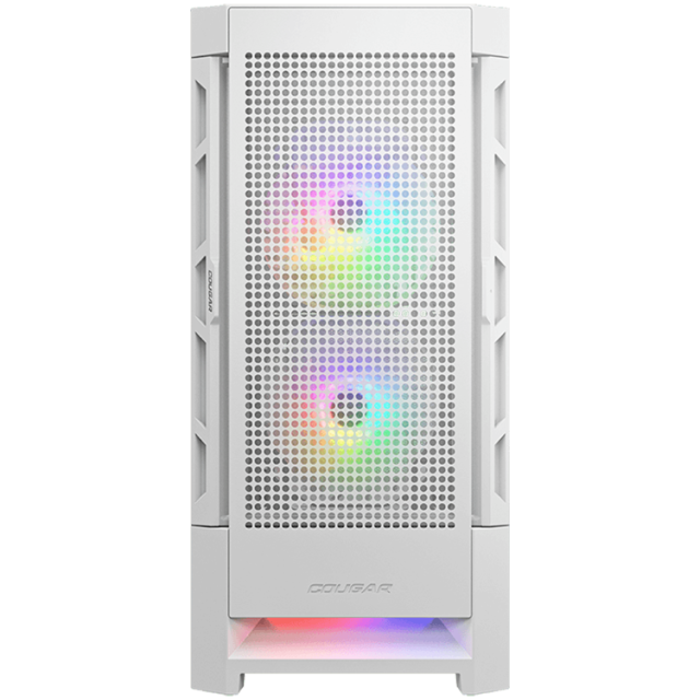 Кутия COUGAR Airface RGB White, Mid Tower, 2 x USB 3.0, 1 x USB 2.0, Mini ITX / Micro ATX / ATX / CEB/ E-ATX