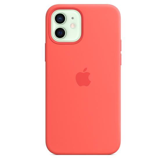 Калъф Apple iPhone 12/12 Pro Silicone Case with MagSafe - Pink Citrus (Seasonal Fall 2020)