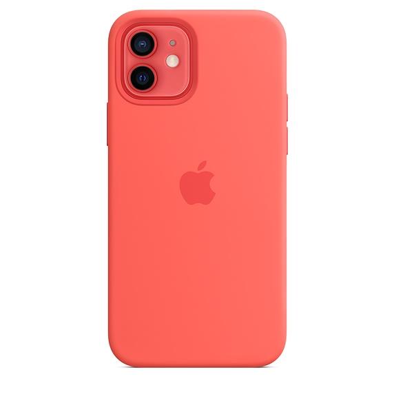 Калъф Apple iPhone 12/12 Pro Silicone Case with MagSafe - Pink Citrus (Seasonal Fall 2020)