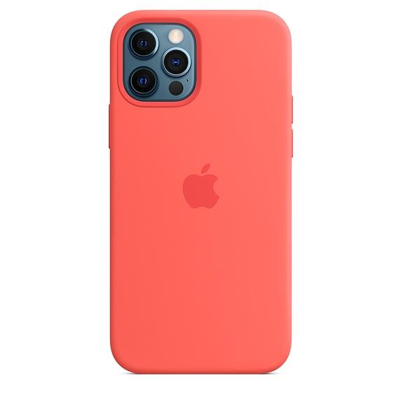 Калъф Apple iPhone 12/12 Pro Silicone Case with MagSafe - Pink Citrus (Seasonal Fall 2020)