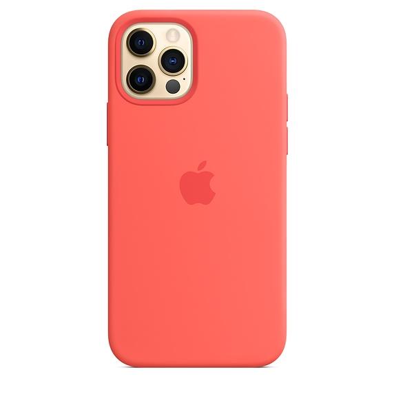 Калъф Apple iPhone 12/12 Pro Silicone Case with MagSafe - Pink Citrus (Seasonal Fall 2020)