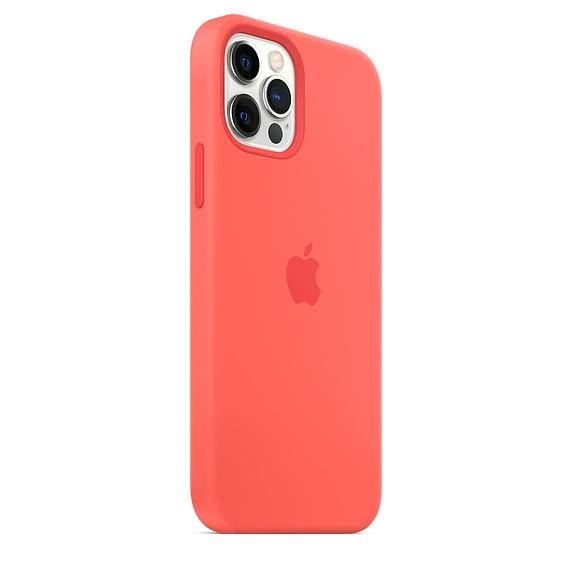 Калъф Apple iPhone 12/12 Pro Silicone Case with MagSafe - Pink Citrus (Seasonal Fall 2020)