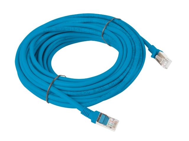 Кабел Lanberg patch cord CAT.5E 10m, blue