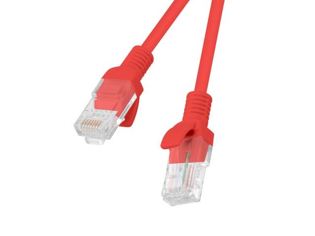 Кабел Lanberg patch cord CAT.5E 15m, red