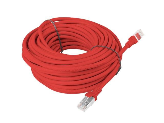 Кабел Lanberg patch cord CAT.5E 15m, red