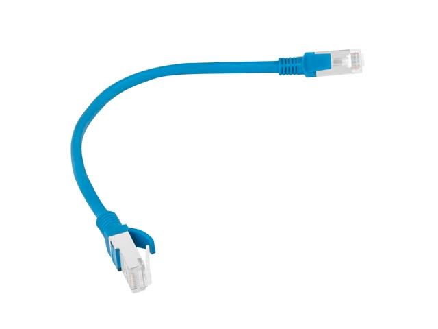 Кабел Lanberg patch cord CAT.6 0.25m, blue