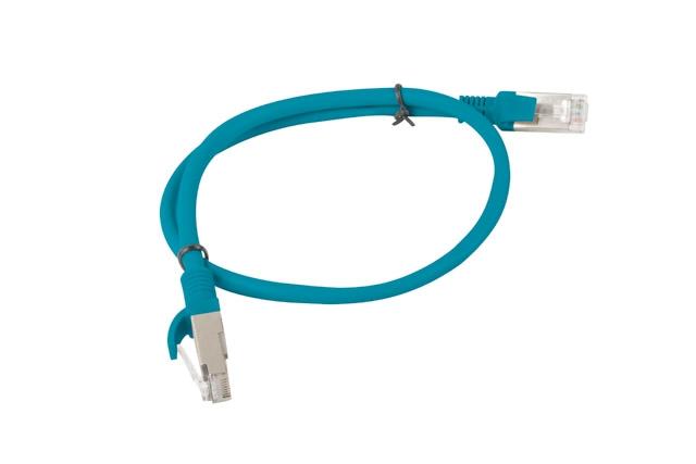 Кабел Lanberg patch cord CAT.6 0.5m, blue