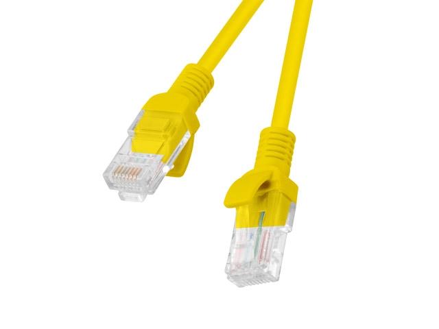Кабел Lanberg patch cord CAT.6 0.5m, yellow