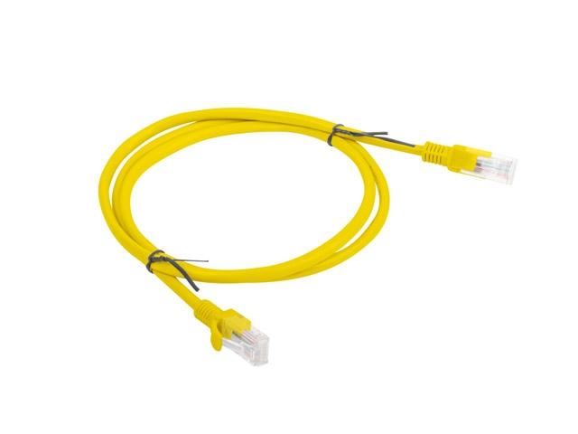 Кабел Lanberg patch cord CAT.6 1m, yellow