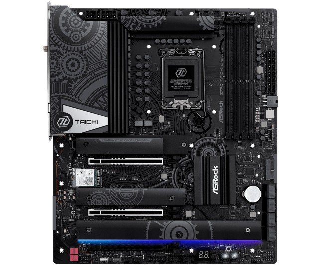 Дънна платка ASROCK Z790 TAICHI LITE, LGA1700, DDR5, PCIe 5.0, 8x SATA 6Gb/s, 1x M.2 Gen5, 4x M.2 Gen4, HDMI, USB Type-C