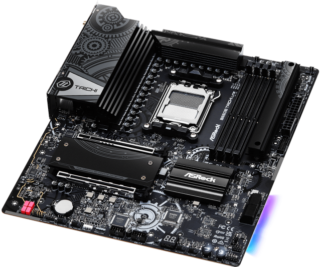 Дънна платка ASRock B650E Taichi Lite Wi-Fi 6Е, B650, AM5, DDR5, PCIe 5.0, 3x M.2, 4x SATA 6Gb/s, 1x USB 3.2 Gen2 Type-C, 10x USB 3.2 Gen2, Bluetooth, E-ATX