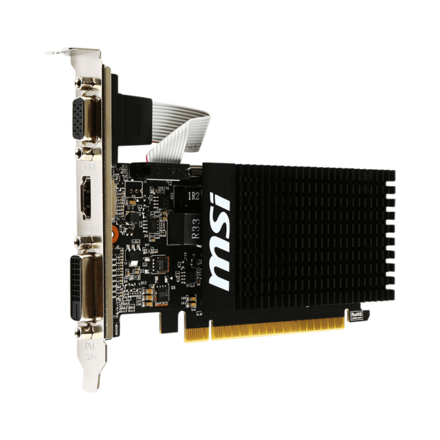 Видео карта MSI NVIDIA GeForce GT710, 2048MB DDR3, 64-bit, PCI Express 2.0, HDMI, DVI-D, D-Sub