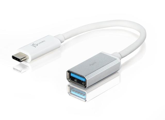 Адаптер  j5create JUCX05, USB-C 3.1 мъжко - USB-A женско 5Gb/s, 100mm