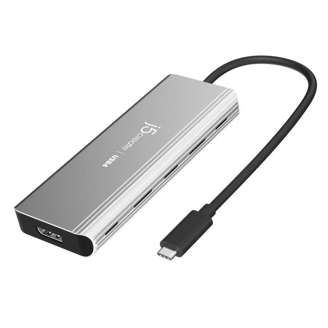 Мултипортов адаптер, j5create Mini Dock JCD401 USB4, USB-C, 4K HDMI