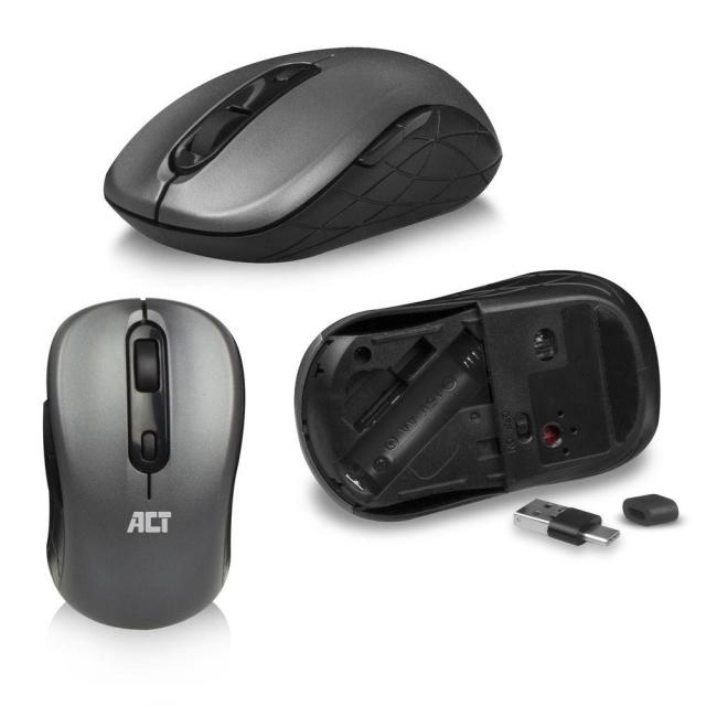 Комплект клавиатура с мишка ACT AC5710, 2.4 Ghz, USB-C/USB-A, US