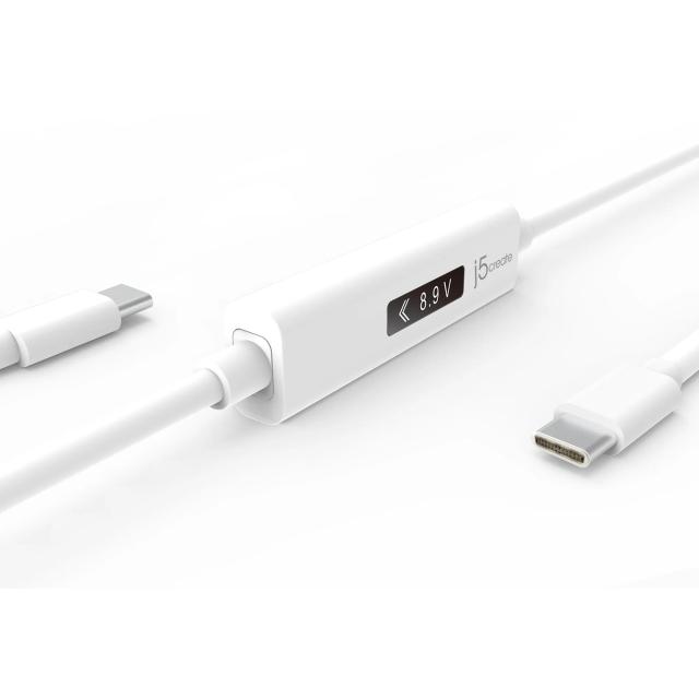 Кабел за зареждане j5create JUCP14, Измервател на мощност, USB-C