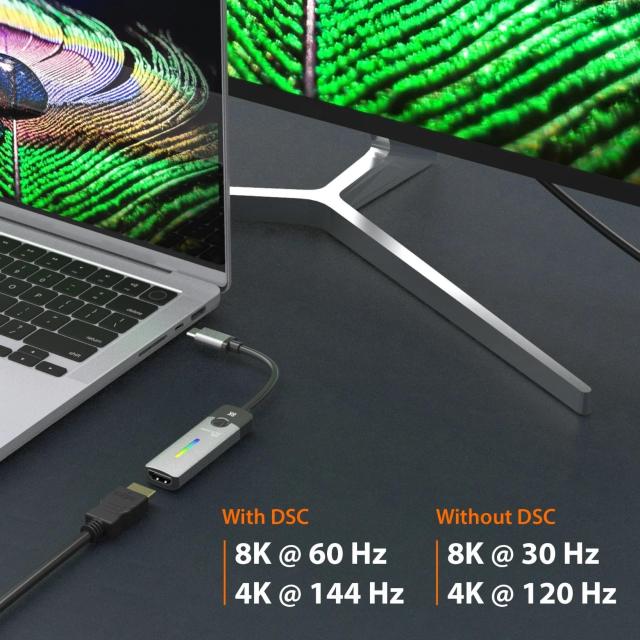 Адаптер j5create JCA157, USB-C мъжко - HDMI 2.1 женско, 8K